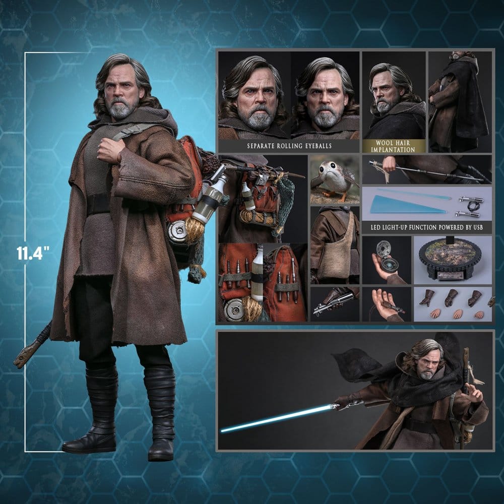 Star Wars: Die letzten Jedi Movie Masterpiece Actionfigur 1/6 Luke Skywalker (Artisan Edition) 29 cm - Preorder - ETA: 25.02.2028