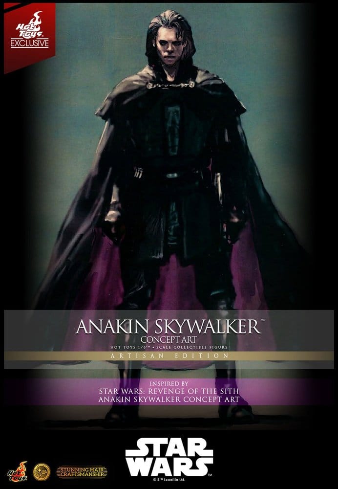 Star Wars Episode III: Die Rache der Sith Movie Masterpiece Actionfigur 1/6 Anakin Skywalker (Concept Art Version) (Artisan Edition) Hot Toys Exclusive 31 cm - Preorder - ETA: 25.02.2028