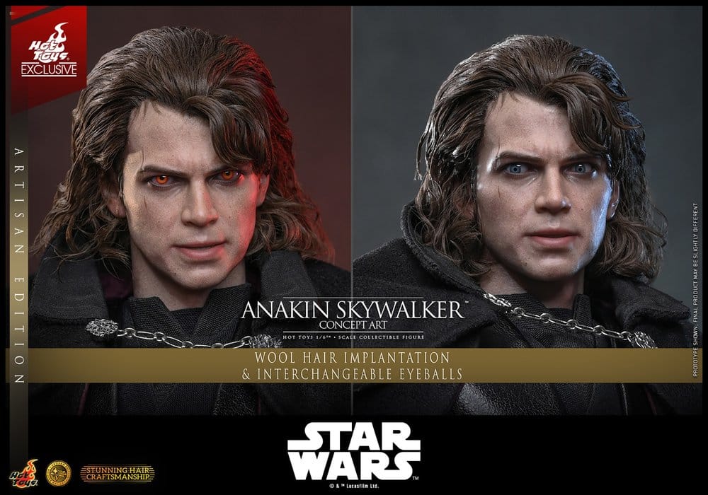 Star Wars Episode III: Die Rache der Sith Movie Masterpiece Actionfigur 1/6 Anakin Skywalker (Concept Art Version) (Artisan Edition) Hot Toys Exclusive 31 cm - Preorder - ETA: 25.02.2028