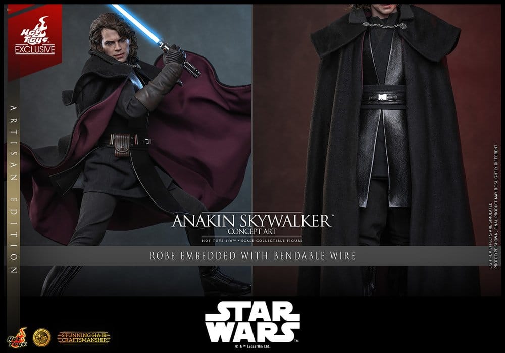 Star Wars Episode III: Die Rache der Sith Movie Masterpiece Actionfigur 1/6 Anakin Skywalker (Concept Art Version) (Artisan Edition) Hot Toys Exclusive 31 cm - Preorder - ETA: 25.02.2028
