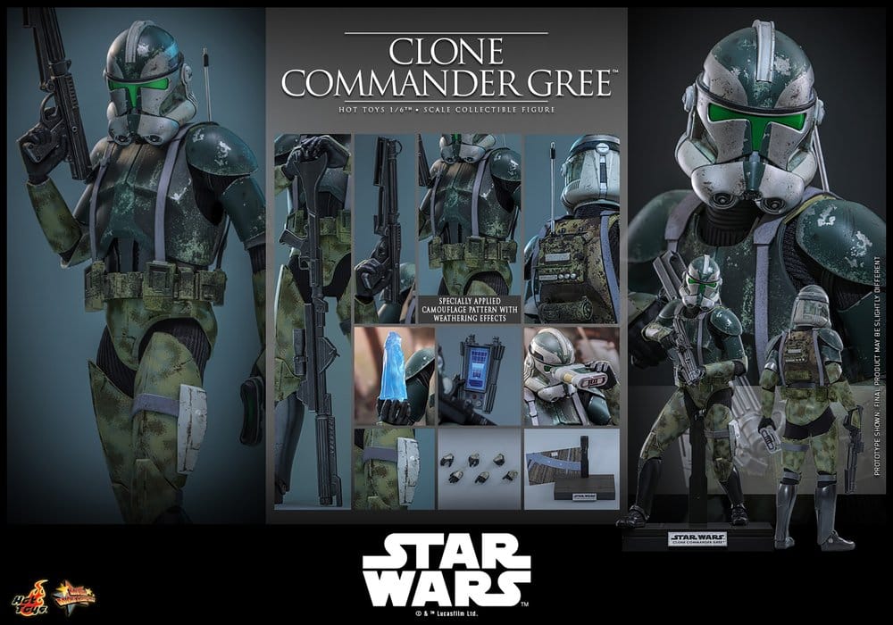Star Wars Movie Masterpiece Actionfigur 1/6 Clone Commander Gree 30 cm - Preorder - ETA: 25.02.2028