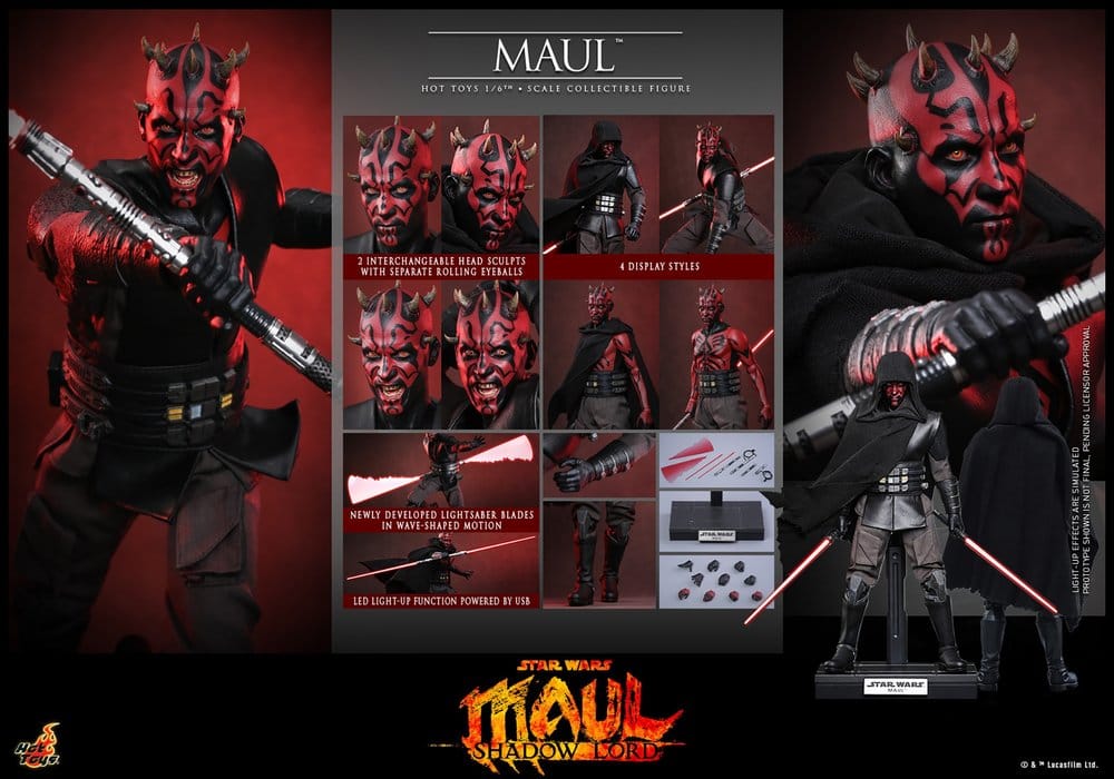 Star Wars: Maul - Shadow Lord Television Masterpiece Actionfigur 1/6 Maul 29 cm - Preorder - ETA: 25.02.2028