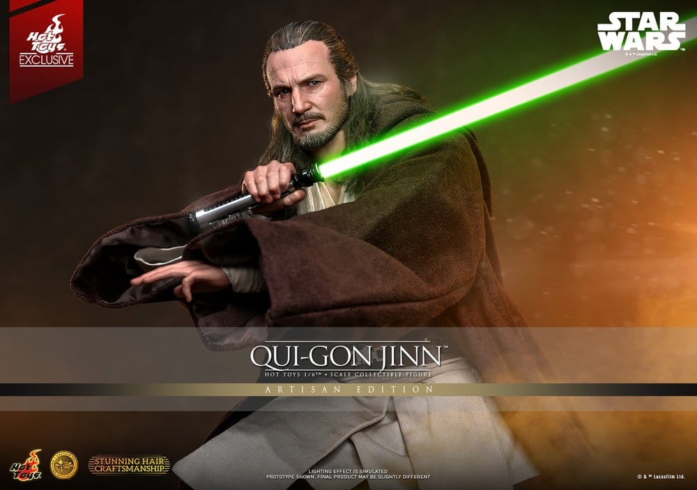 Star Wars: Die dunkle Bedrohung Movie Masterpiece Actionfigur 1/6 Qui-Gon Jinn (Artisan Edition) Hot Toys Exclusive 32 cm - Preorder - ETA: 25.02.2028