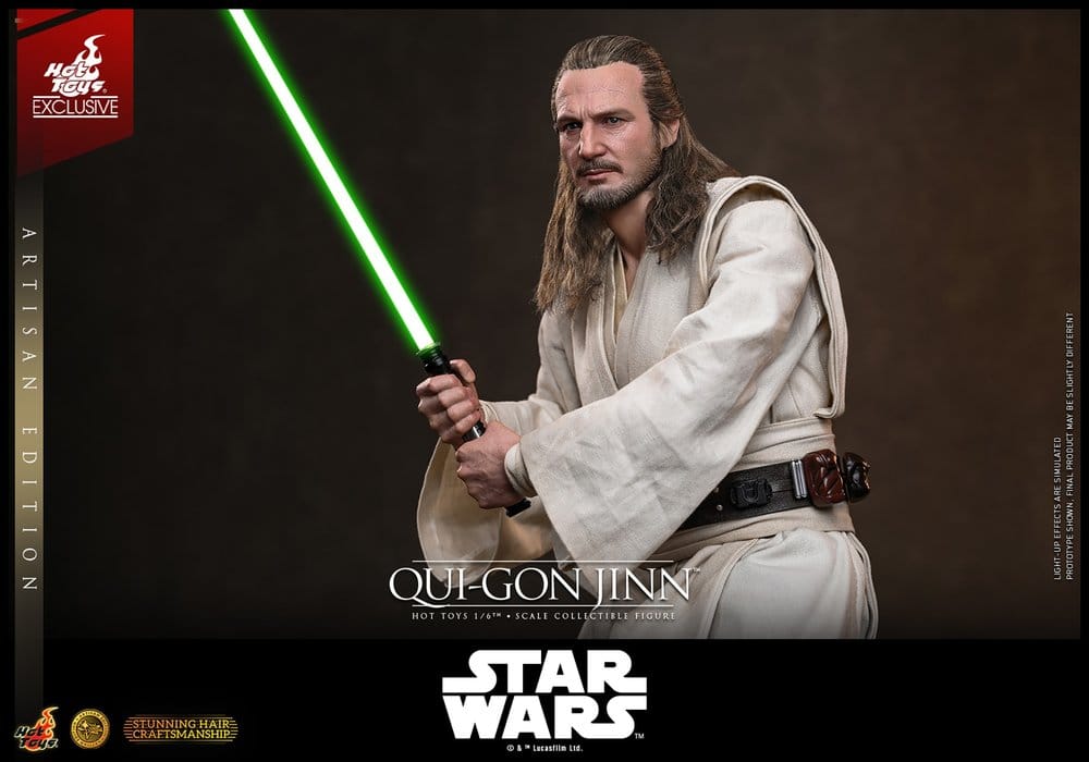 Star Wars: Die dunkle Bedrohung Movie Masterpiece Actionfigur 1/6 Qui-Gon Jinn (Artisan Edition) Hot Toys Exclusive 32 cm - Preorder - ETA: 25.02.2028