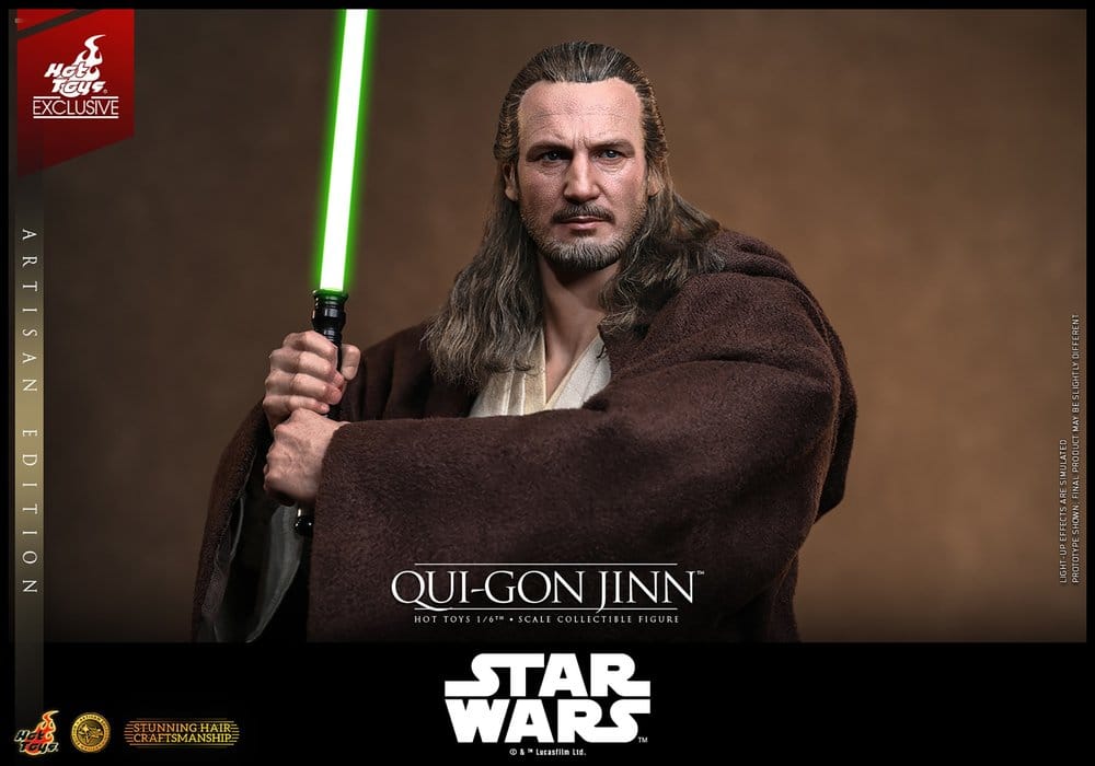 Star Wars: Die dunkle Bedrohung Movie Masterpiece Actionfigur 1/6 Qui-Gon Jinn (Artisan Edition) Hot Toys Exclusive 32 cm - Preorder - ETA: 25.02.2028