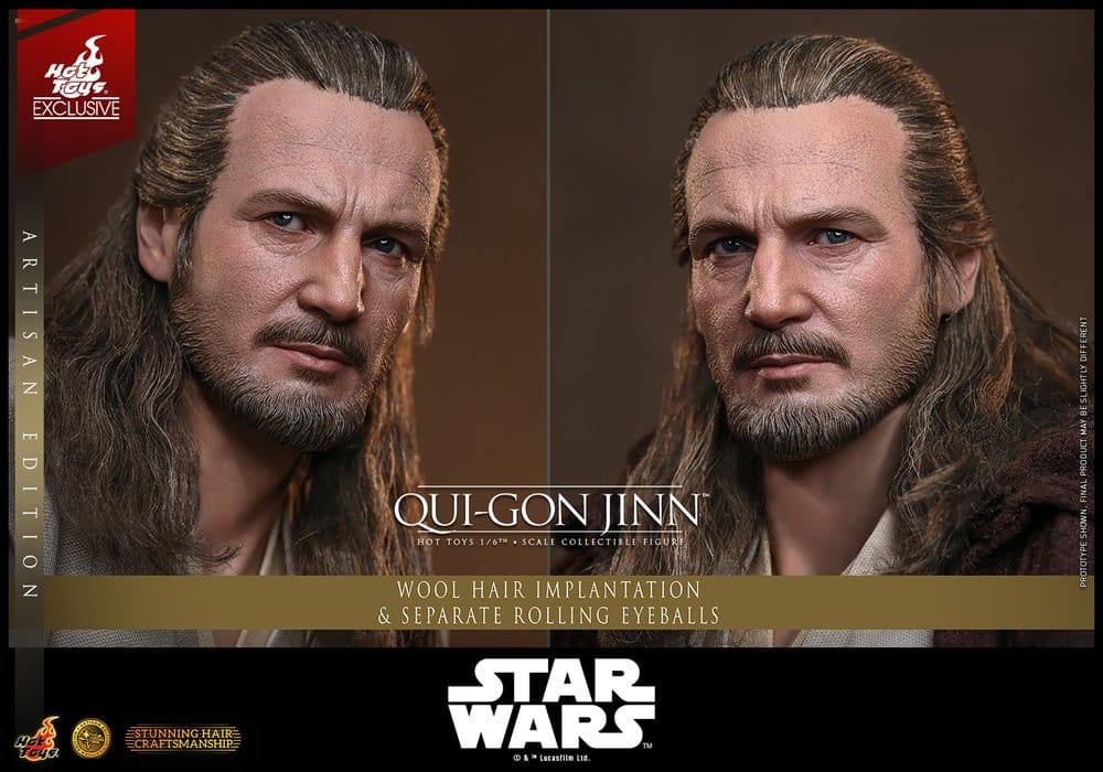 Star Wars: Die dunkle Bedrohung Movie Masterpiece Actionfigur 1/6 Qui-Gon Jinn (Artisan Edition) Hot Toys Exclusive 32 cm - Preorder - ETA: 25.02.2028