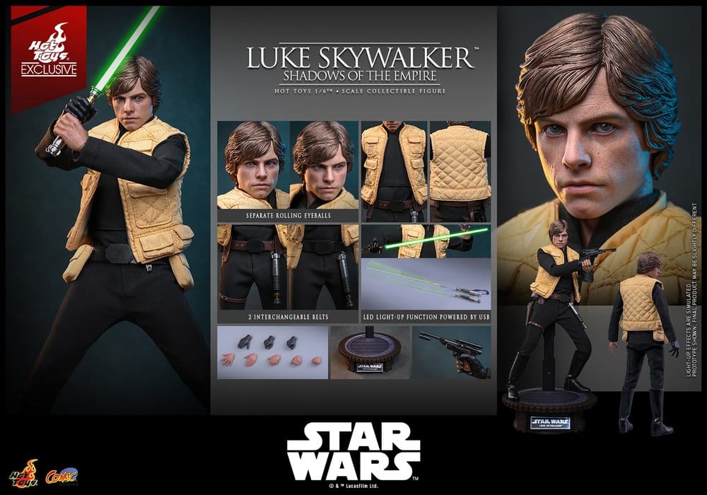 Star Wars Comic Masterpiece Actionfigur 1/6 Luke Skywalker (Shadows Of The Empire) (Hot Toys Exclusive) 28 cm - Preorder - ETA: 19.02.2027
