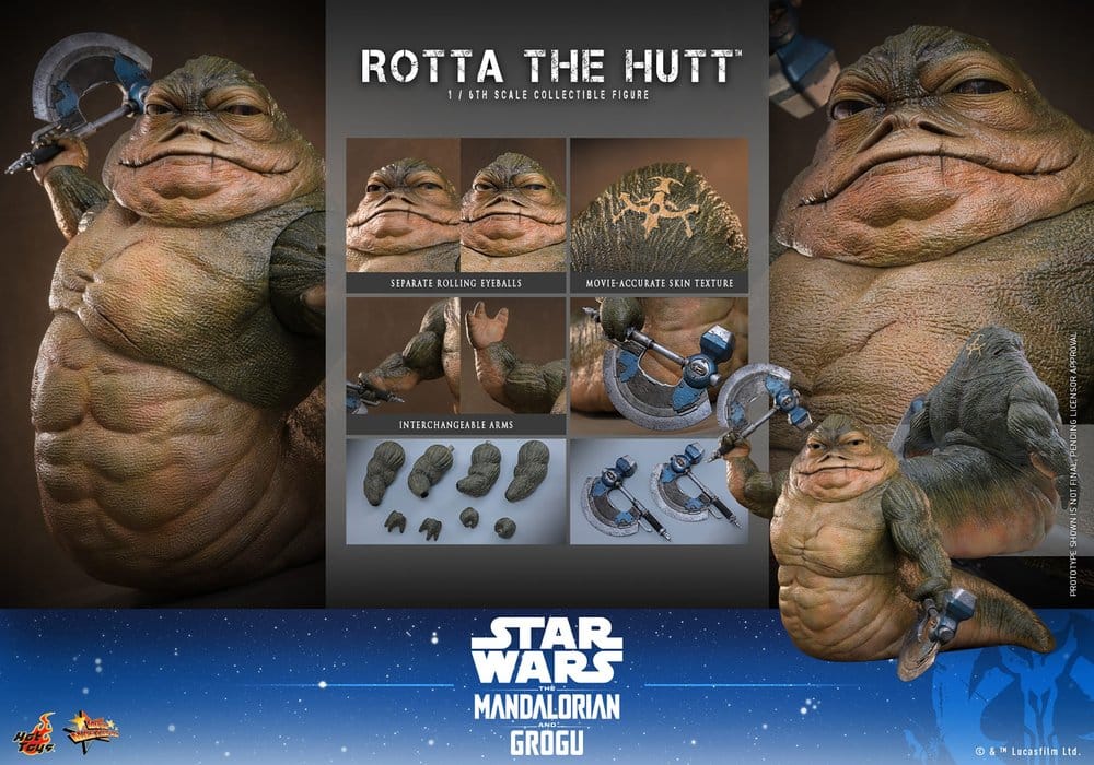Star Wars Movie Masterpiece Actionfigur 1/6 Rotta The Hutt 32 cm - Preorder - ETA: 25.08.2027