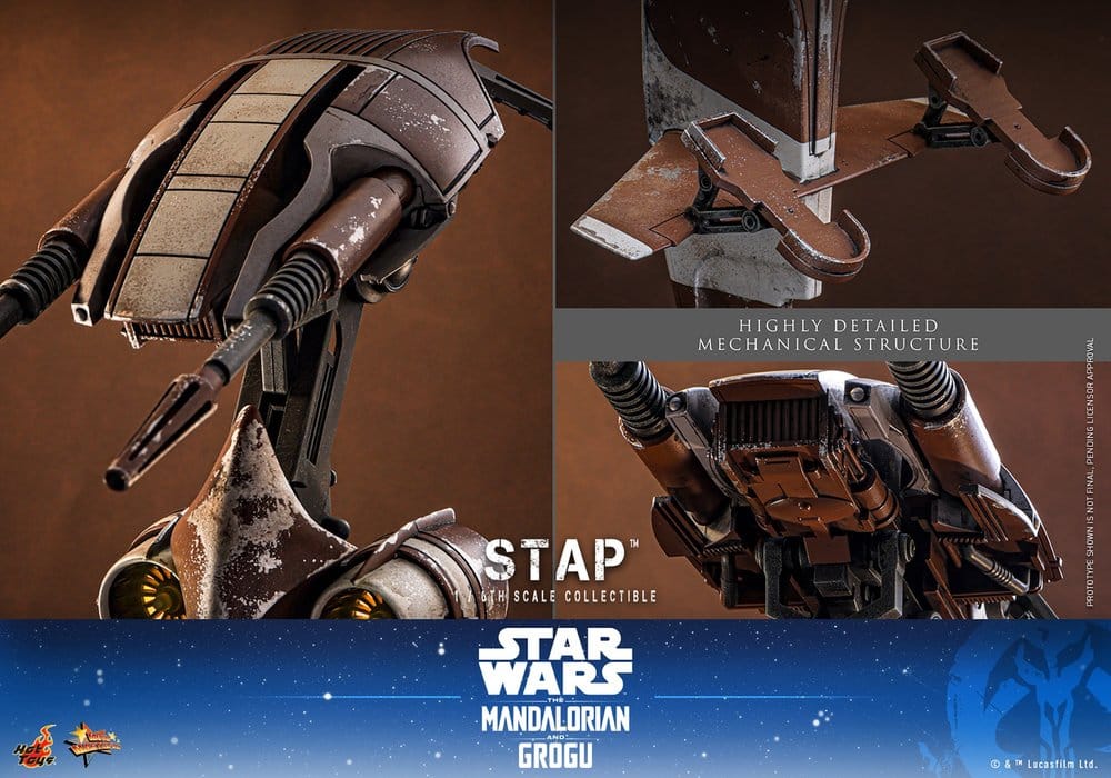 Star Wars: The Mandalorian & Grogu Movie Masterpiece Zubehör 1/6 STAP 32 cm - Preorder - ETA: 25.08.2027