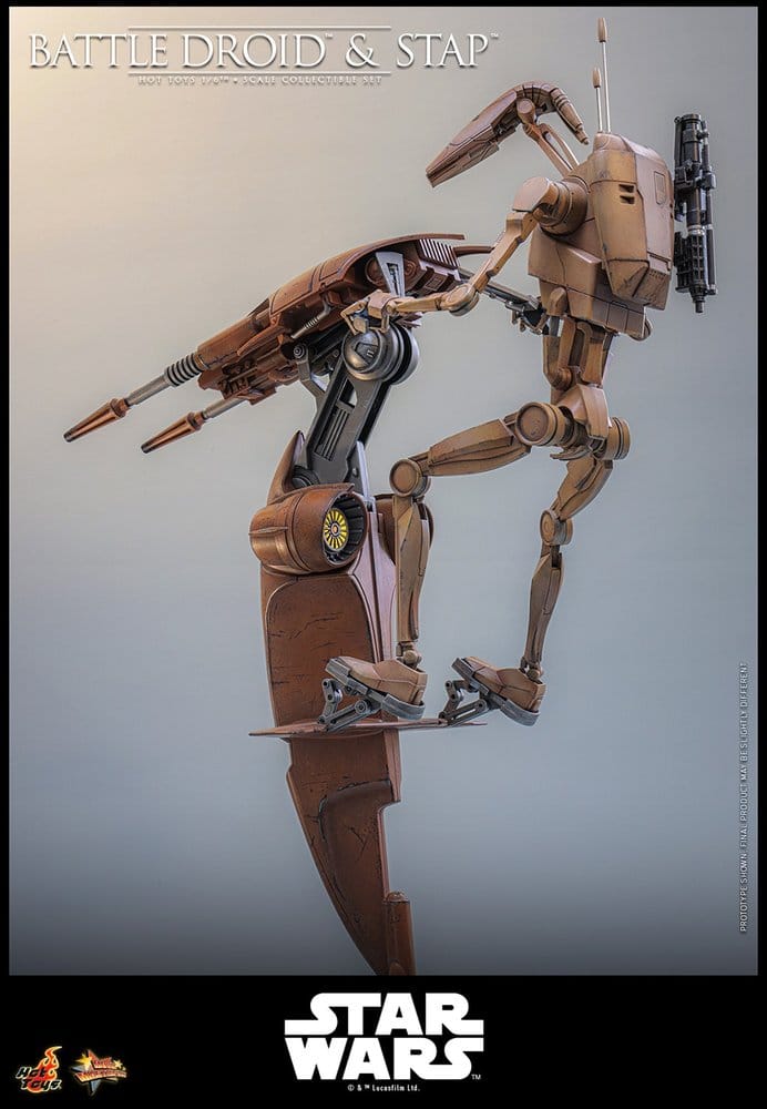 Star Wars: The Phantom Menace Movie Masterpiece Actionfiguren Set 1/6 Battle Droid & STAP 32 cm - Preorder - ETA: 25.08.2027