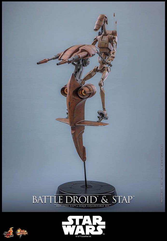 Star Wars: The Phantom Menace Movie Masterpiece Actionfiguren Set 1/6 Battle Droid & STAP 32 cm - Preorder - ETA: 25.08.2027