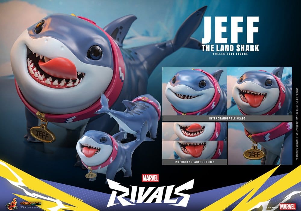 Marvel Rivals Videogame Masterpiece Series Actionfigur Jeff the Land Shark 11 cm - Preorder - ETA: 25.02.2027