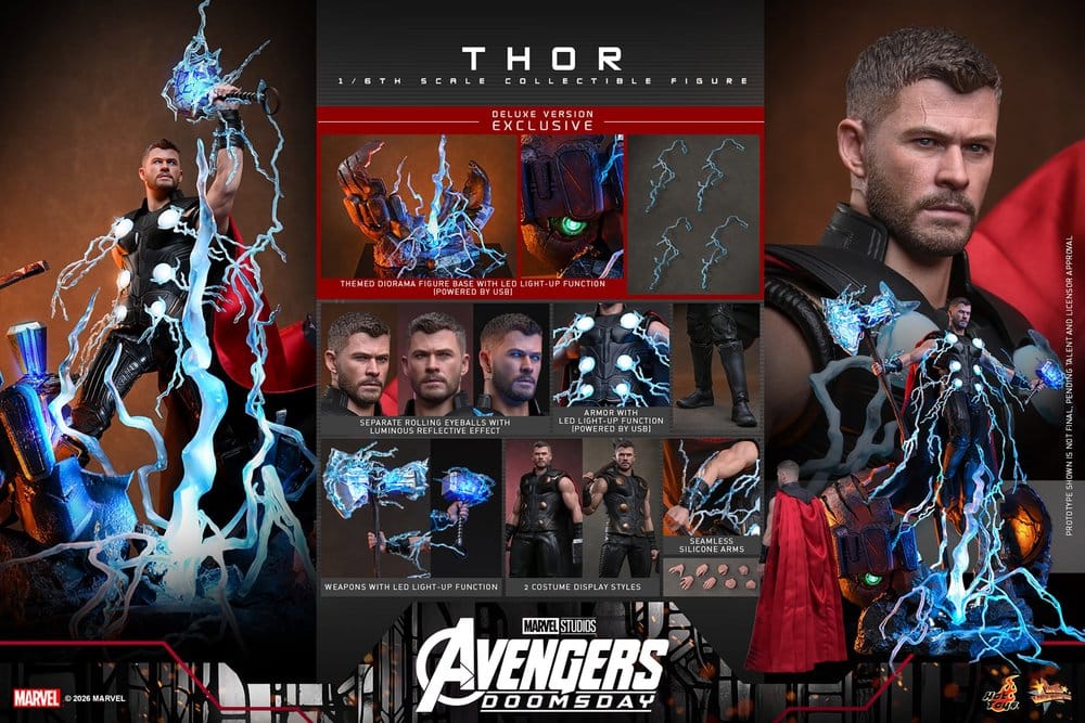 Avengers: Doomsday Movie Masterpiece Actionfigur 1/6 Thor (Deluxe Version) 32 cm - Preorder - ETA: 25.11.2027