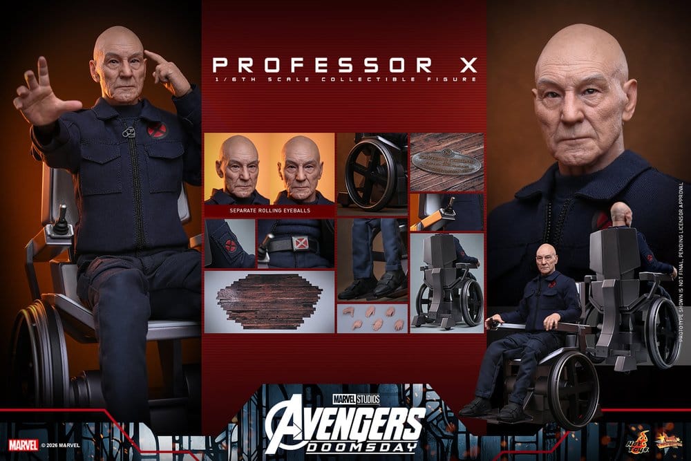 Marvel X-Men Actionfigur 1/6 Professor X 25 cm - Preorder - ETA: 25.11.2027