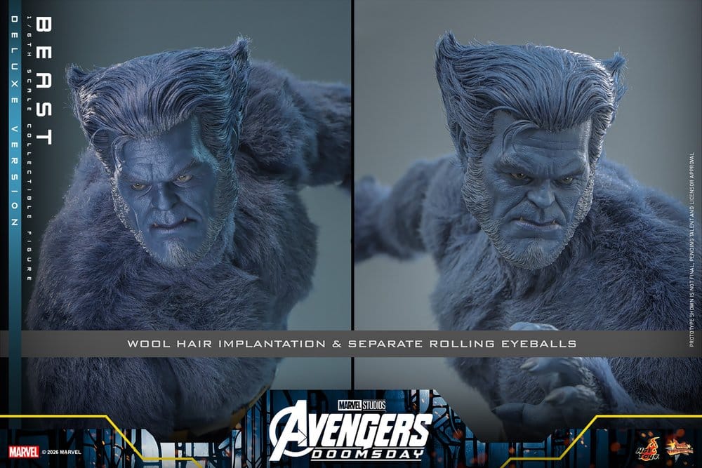 Marvel X-Men Movie Masterpiece Actionfigur 1/6 Beast (Deluxe Version) 33 cm - Preorder - ETA: 25.11.2027