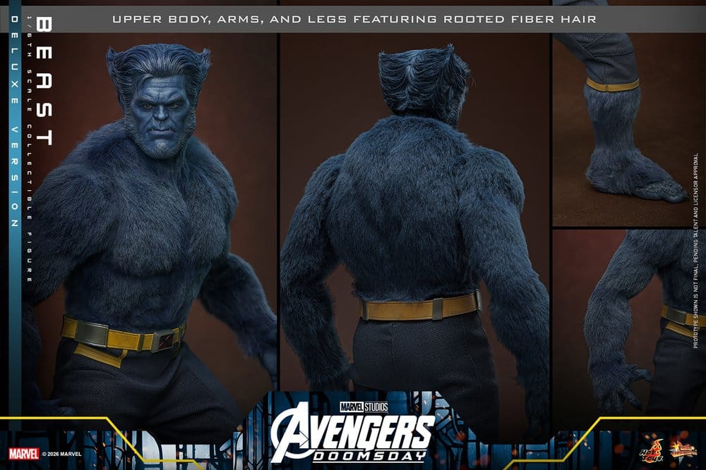 Marvel X-Men Movie Masterpiece Actionfigur 1/6 Beast (Deluxe Version) 33 cm - Preorder - ETA: 25.11.2027