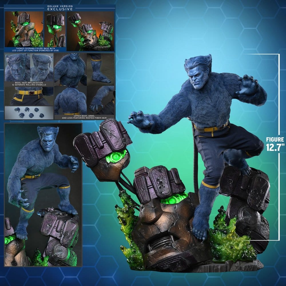 Marvel X-Men Movie Masterpiece Actionfigur 1/6 Beast (Deluxe Version) 33 cm - Preorder - ETA: 25.11.2027