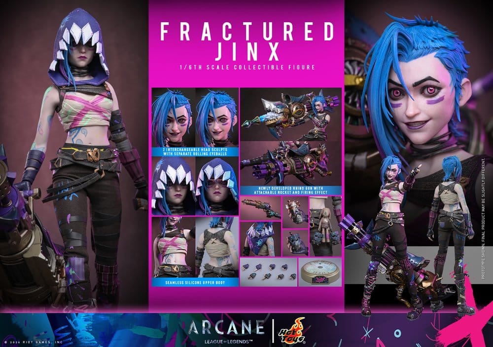Arcane Actionfigur 1/6 Fractured Jinx 28 cm - Preorder - ETA: 25.02.2027