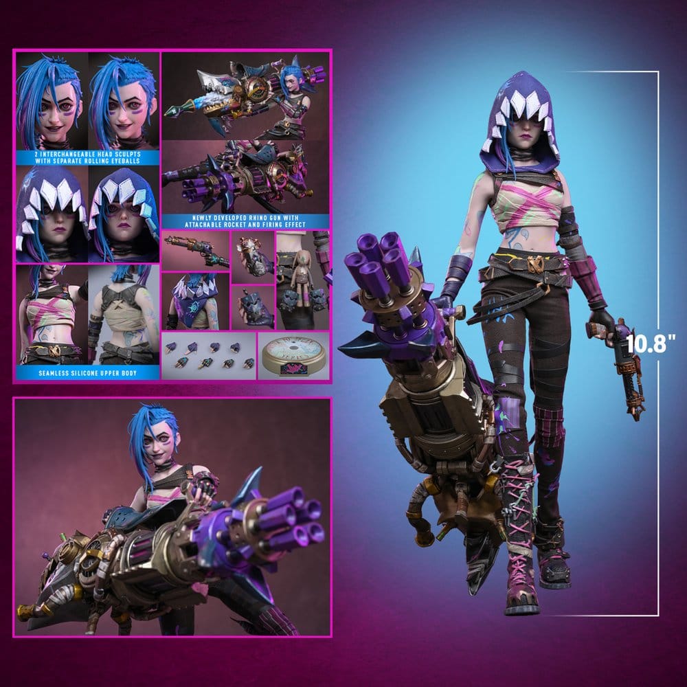 Arcane Actionfigur 1/6 Fractured Jinx 28 cm - Preorder - ETA: 25.02.2027