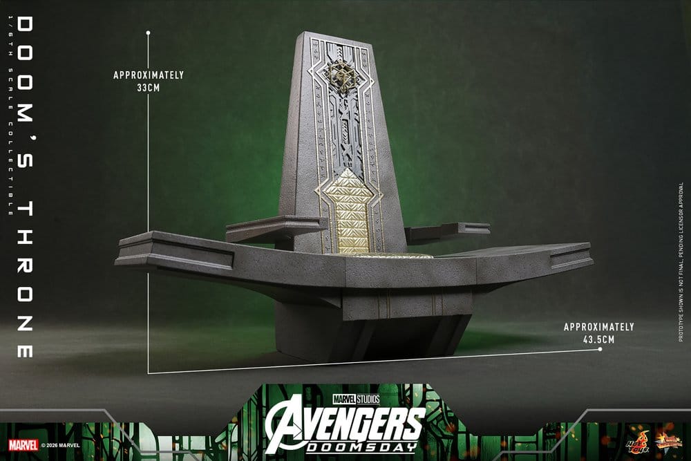 Avengers: Doomsday Movie Masterpiece Actionfiguren-Zubehör 1/6 Doom's Thron 33 cm - Preorder - ETA: 25.02.2027