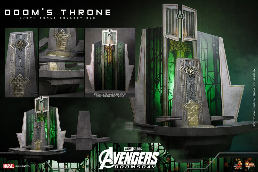 Avengers: Doomsday Movie Masterpiece Actionfiguren-Zubehör 1/6 Doom's Thron 33 cm - Preorder - ETA: 25.02.2027