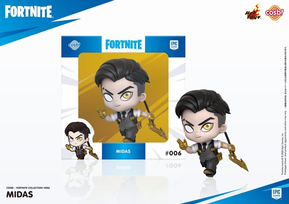 Fortnite Cosbi Minifigur Midas 8 cm - Preorder - ETA: 16.10.2026