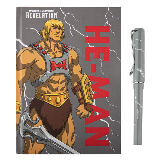 Masters of the Universe - Revelation:  He-Man Thunder Deluxe Notebook Set (Notebook + Stift) - Versand: 5-7 Tage nach Bestellung