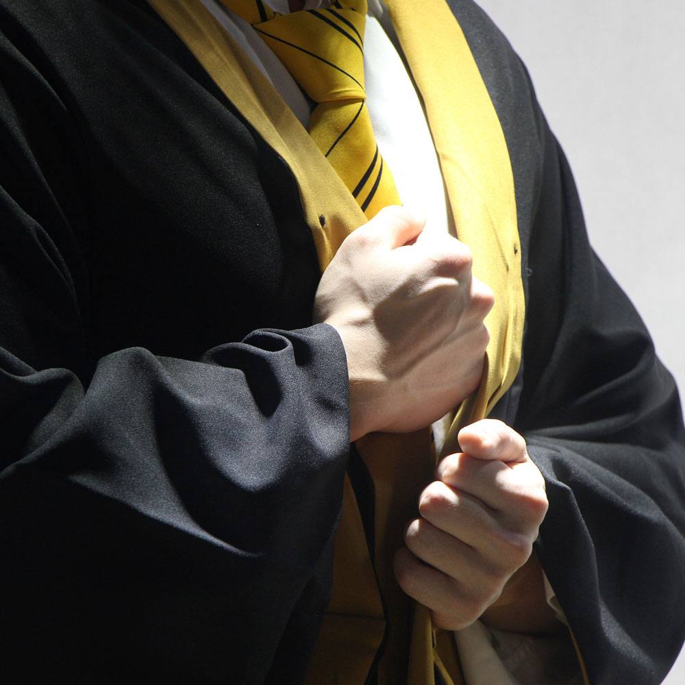 Harry Potter Zauberergewand Hufflepuff Größe L - Versand: 7 Tage nach Bestellung