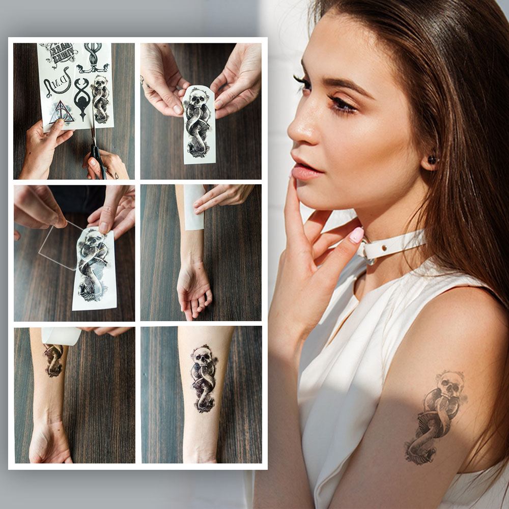 Harry Potter Tattoos 35-er Set  - Versand: 5-7 Tage nach Bestellung
