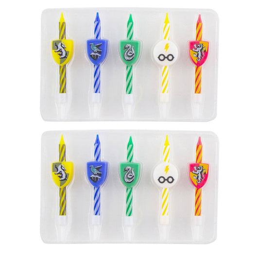 Harry Potter Kuchenkerzen 10er-Pack Logos - Versand: 5-7 Tage nach Bestellung