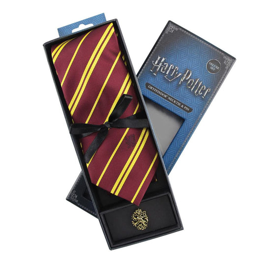 Harry Potter Krawatte & Ansteck-Pin Deluxe Box Gryffindor  - Versand: 5-7 Tage nach Bestellung