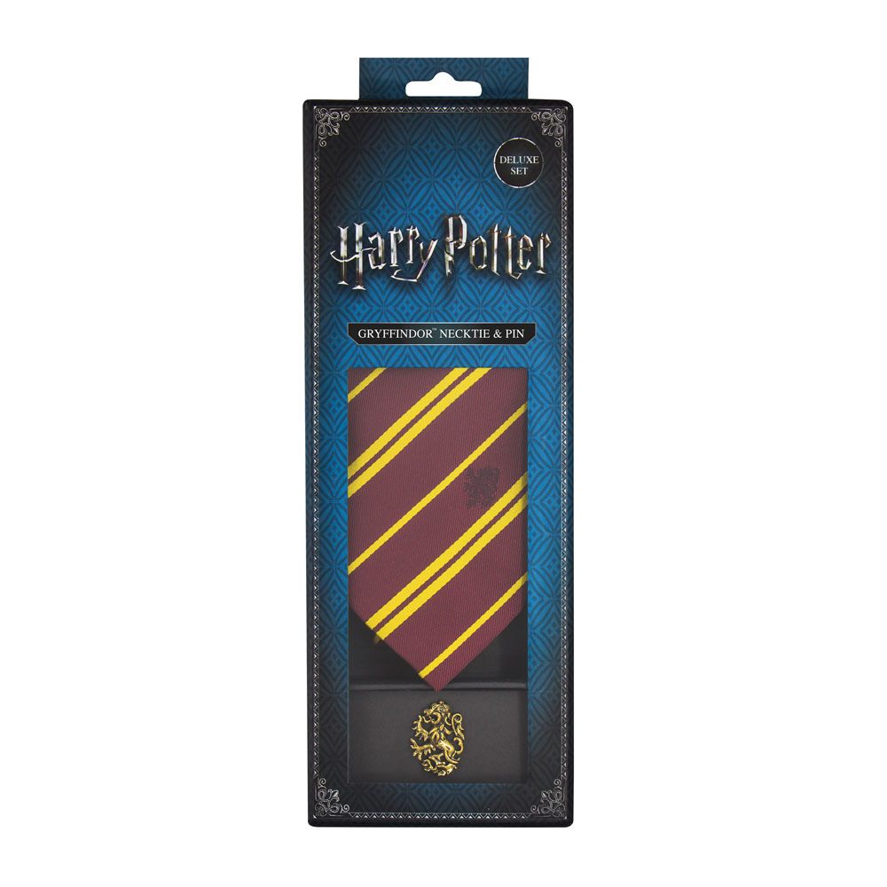 Harry Potter Krawatte & Ansteck-Pin Deluxe Box Gryffindor  - Versand: 5-7 Tage nach Bestellung