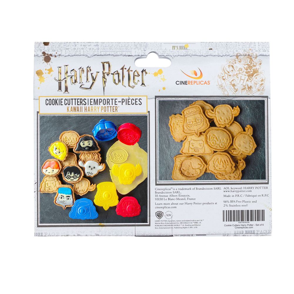 Harry Potter Ausstechformen / Keksstempel 6er-Pack Kawaii - Versand: 5-7 Tage nach Bestellung