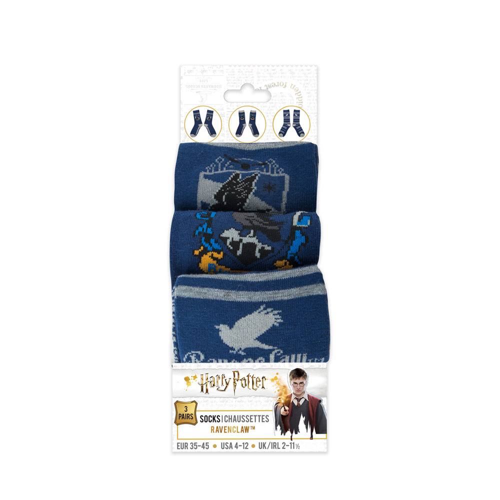 Harry Potter Socken 3er-Pack Ravenclaw   - Versand: 5-7 Tage nach Bestellung