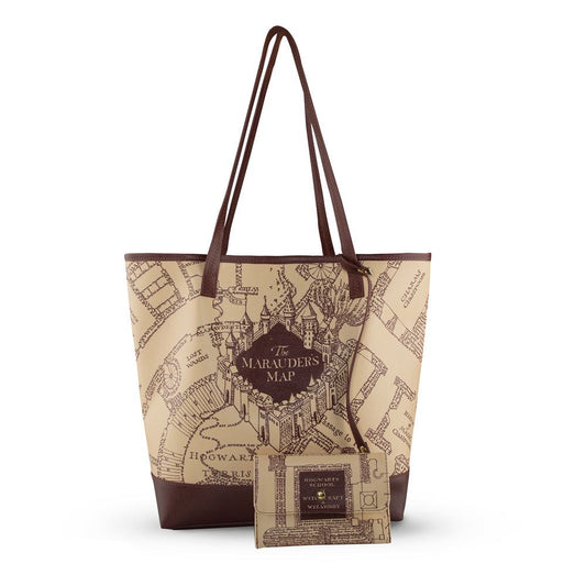 Harry Potter Tragetasche & Geldbeutel Marauder's Map   - Preorder - ETA: 15.09.2025