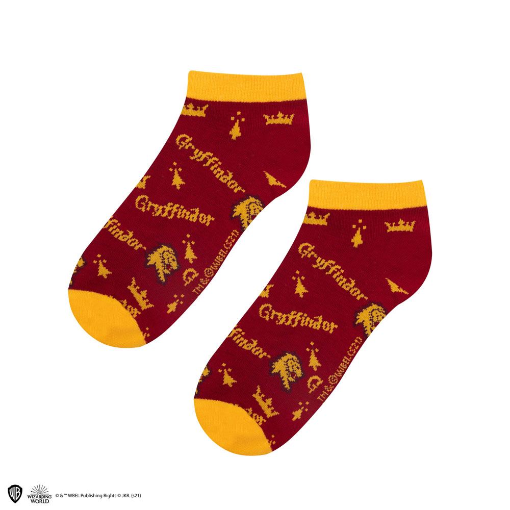 Harry Potter Knöchelsocken 3er-Pack Gryffindor - Versand: 5-7 Tage nach Bestellung