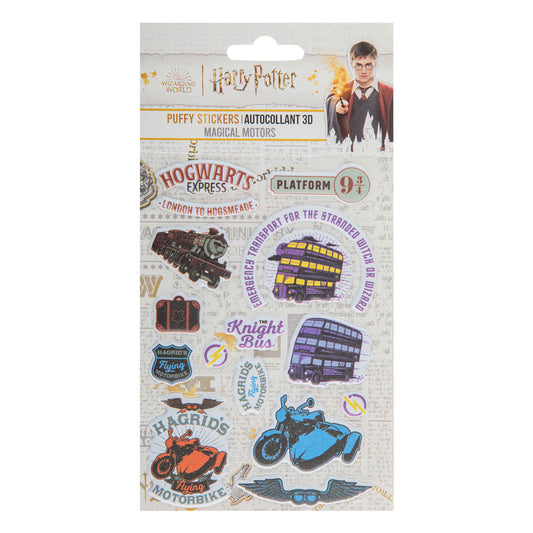 Harry Potter Puffy Sticker Magical Motors - Versand: 5-7 Tage nach Bestellung