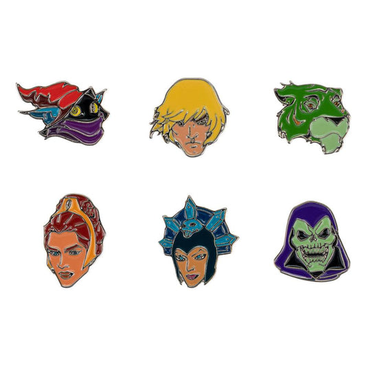 Masters of the Universe Ansteck-Buttons 6er-Pack Characters - Preorder - ETA: 24.10.2025
