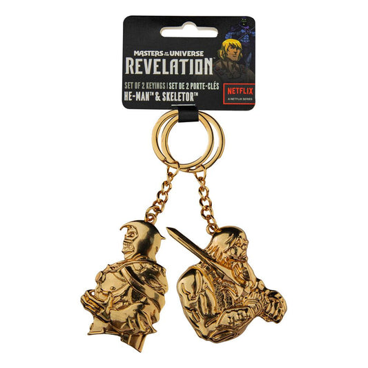 Masters of the Universe - Revelation: Metall Schlüsselanhänger 2er-Pack He Man & Skeletor - Preorder - ETA: 15.09.2025