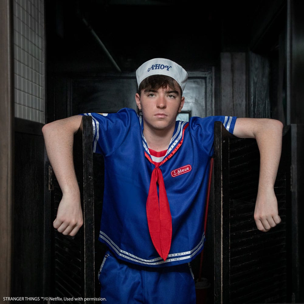 Stranger Things: Scoops Ahoy Steve Costume Größe S/M - Versand: 7 Tage nach Bestellung