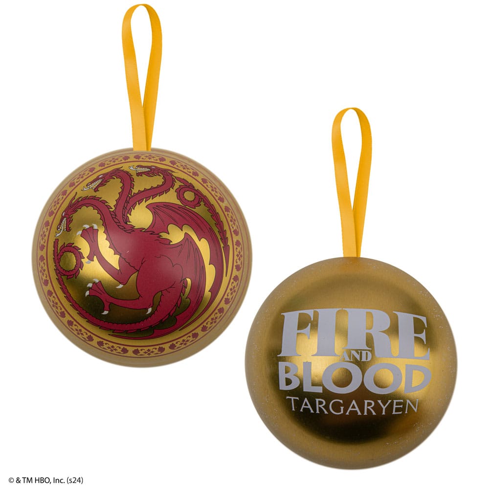 Game of Thrones Christbaumschmuck mit Halskette Targaryen  - Versand: 5-7 Tage nach Bestellung
