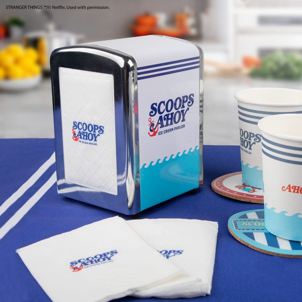 Stranger Things Serviettenhalter-Set Scoops Ahoy - Versand: 7 Tage nach Bestellung