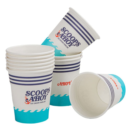 Stranger Things Set von 24 Pappbechern Scoops Ahoy  - Preorder - ETA: 27.10.2025