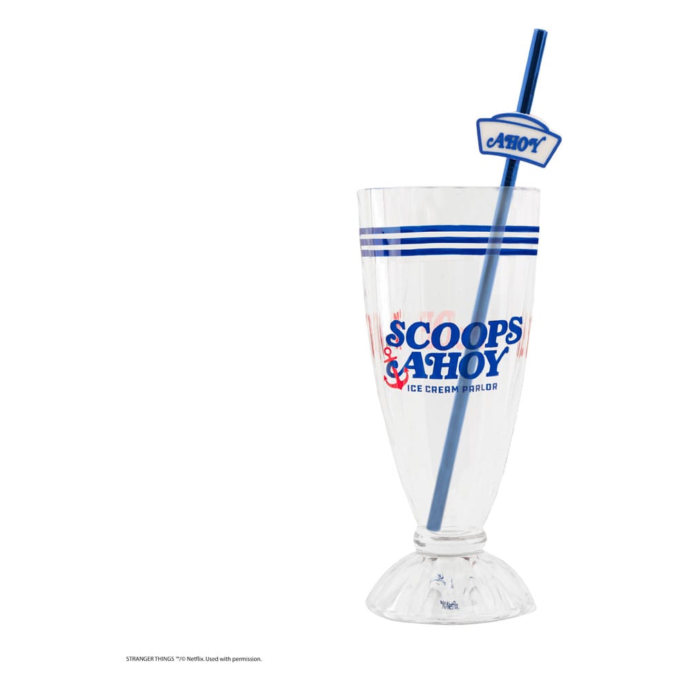 Stranger Things Milchshake-Glas-Set Scoops Ahoy - Preorder - ETA: 27.10.2025