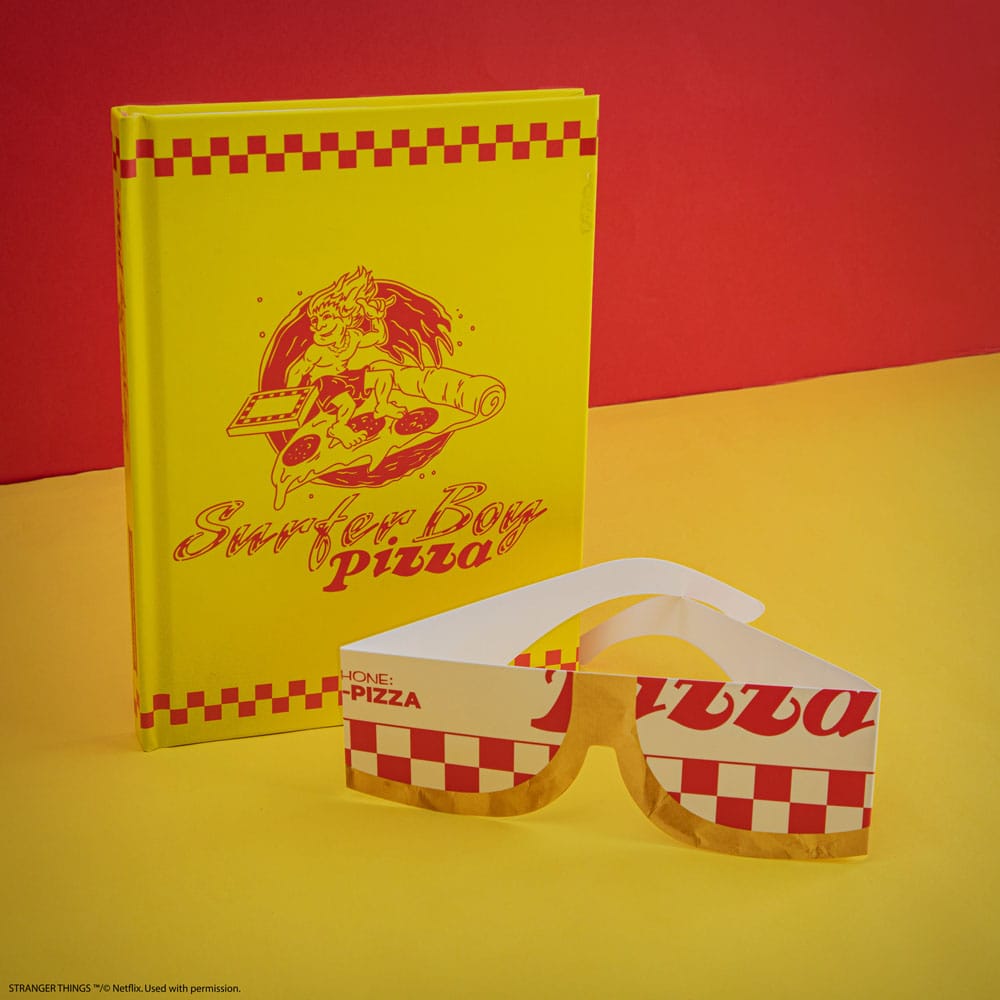Stranger Things Notizbuch Surfer Boy Pizza Hardcover - Preorder - ETA: 27.10.2025