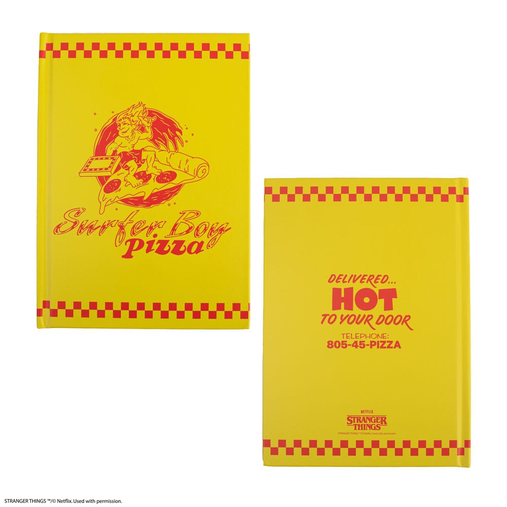 Stranger Things Notizbuch Surfer Boy Pizza Hardcover - Preorder - ETA: 27.10.2025