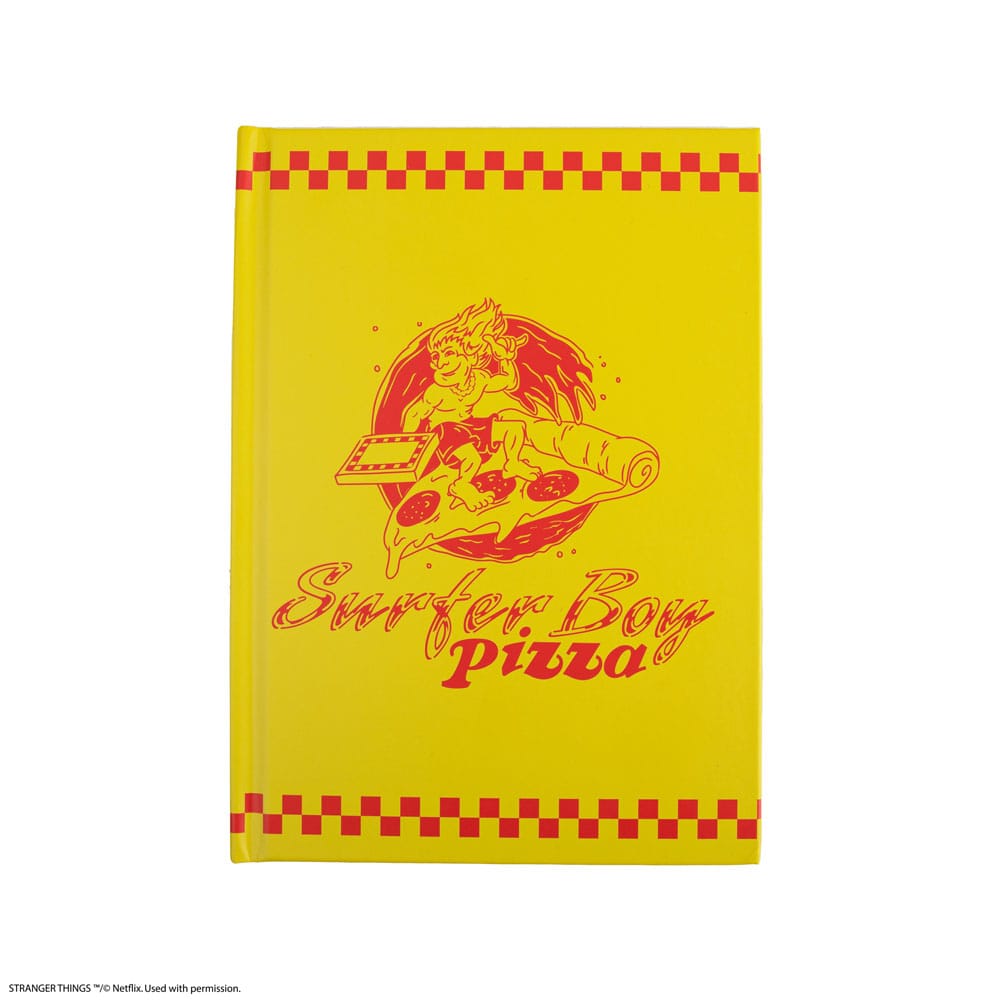 Stranger Things Notizbuch Surfer Boy Pizza Hardcover - Preorder - ETA: 27.10.2025