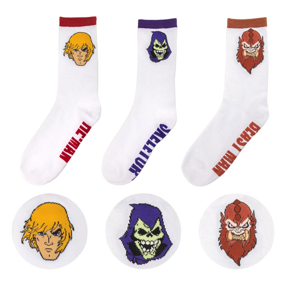 Masters of the Universe - Revelation: He-Man & Skeletor & Beast Man 3er Socken Set - Preorder - ETA: 15.09.2025