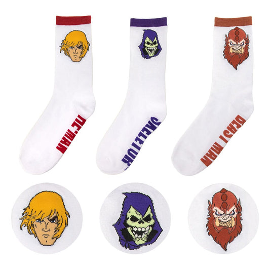 Masters of the Universe - Revelation: He-Man & Skeletor & Beast Man 3er Socken Set - Preorder - ETA: 15.09.2025
