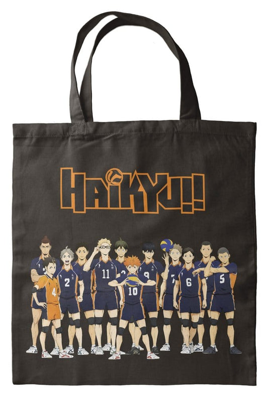 Tragetasche Haikyu Schwarz 40 x 35 cm - Versand: 7 Tage nach Bestellung